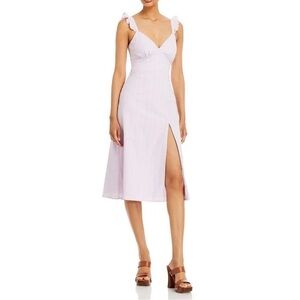 Aqua Womens Cotton Cut-Out Midi Dress XL